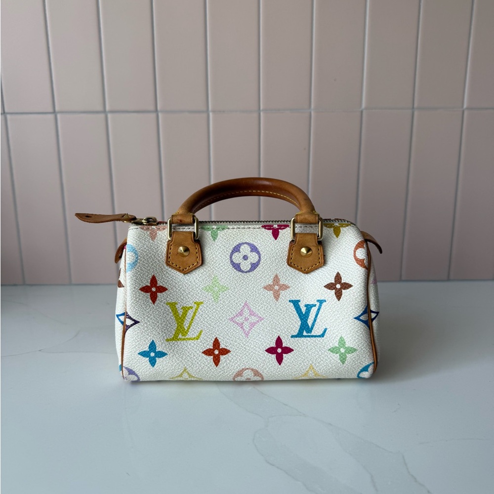 Louis Vuitton Vintage Murakami Multicolor Monogram mini speedy nano Handbag